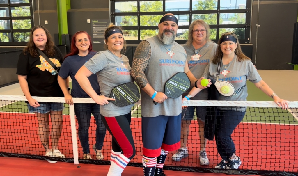 Surepoint Emergency Centers Sponsors and Competes in the First Annual Mansfield Education Foundation Pickleball Tournament